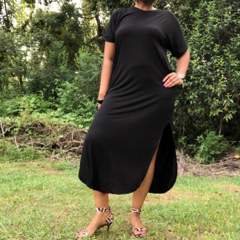 Black Oversized Maxi